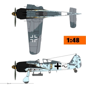 Fw 190 A-8  SPECIAL EDITION  Rammjaeger + Krebsgeraet + Decals  conv. 1/48